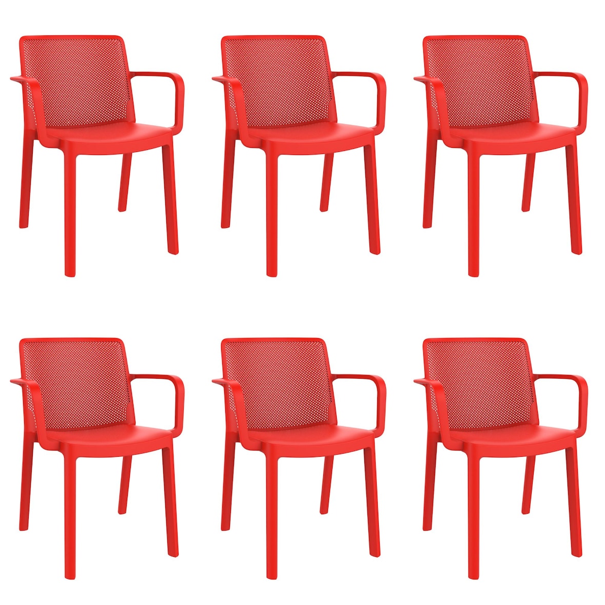 garbar FRESH Poltrona Interior, Exterior Set 6 Vermelho