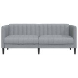 thumbnail of vidaXL Sofa 2-Sitzer Hellgrau Stoff