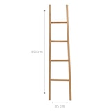 thumbnail of Biscottini Scala in legno 150x35x4 cm - Porta asciugamani da terra - Scala Porta asciugamani bagno - Scala decorativa bagno moderna - Porta oggetti