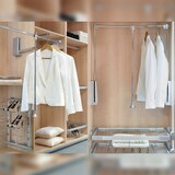 thumbnail of Emuca 9283811 Penderie rabattable pour armoire Hang, 600 830, Chromé, Acier et Plastique.