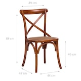 thumbnail of Biscottini Houten stoel 88x47x44 cm - Restaurantstoelen - Eetkamerstoelen - Keukenstoelen - Tuinstoelen - Vintage Thonet stoel