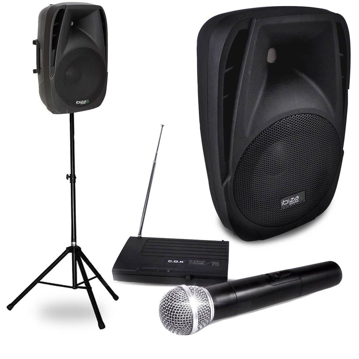 Pack sono portable Enceinte amplifiée 150W, BT 8 micro