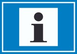 thumbnail of Information Symbol Schild A5 (148x210mm)