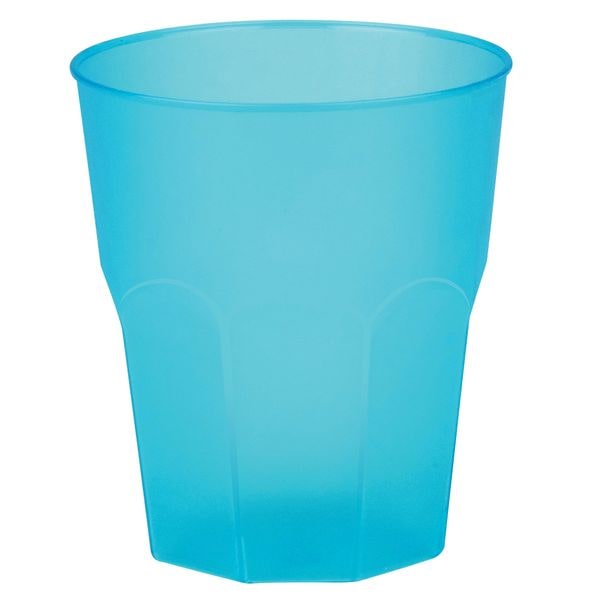 840 Mehrweg Becher türkis blau Plastikbecher 250ml Wiederverwendbar Frost bunt
