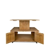thumbnail of TRADIS 2-stöckiges Display mit Rollen, Türen vorne/hinten, Massivholz