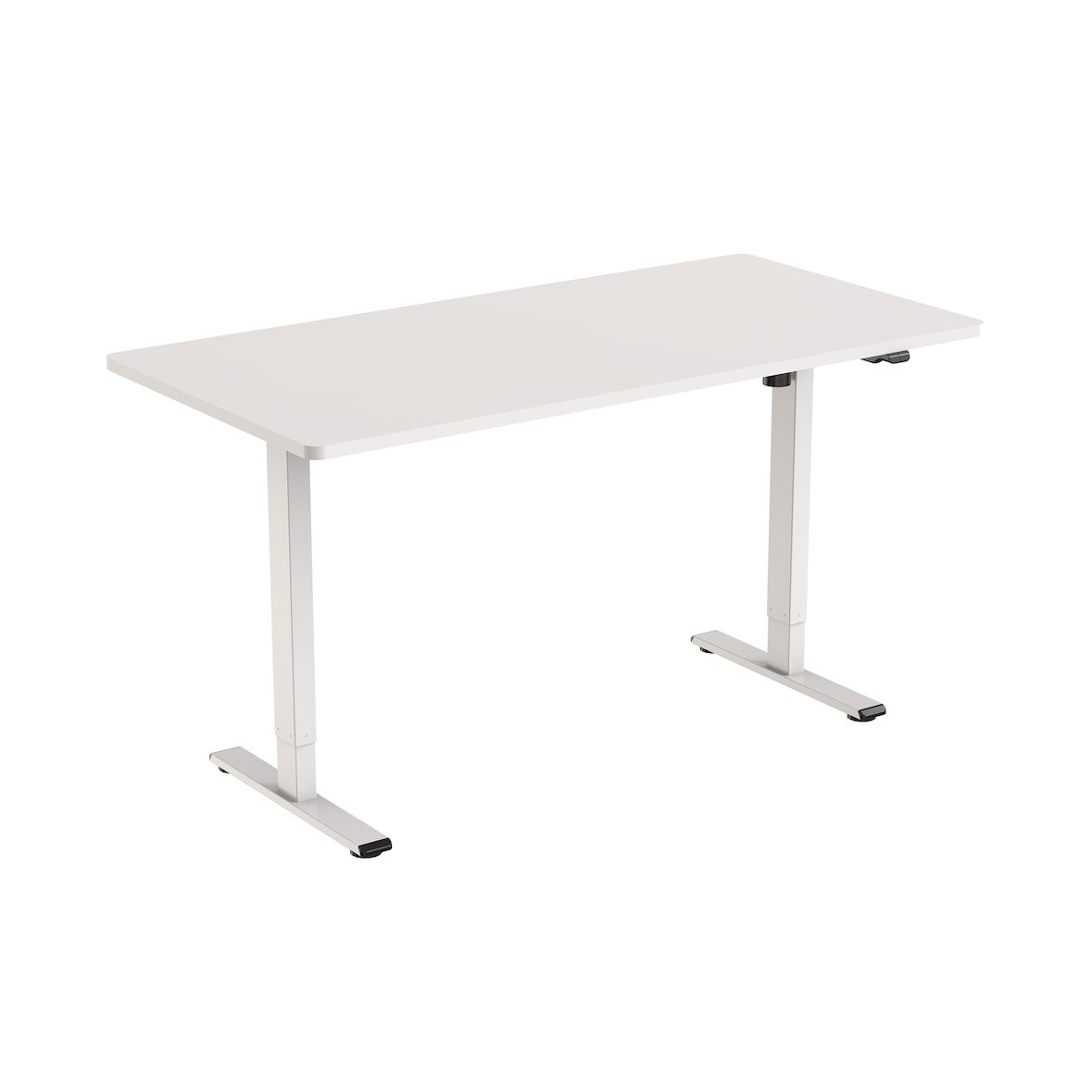 SIGMA Escritorio ET114GIB, aglomerado, 160 x 80 cm, regulable eléctricamente en altura, blanco