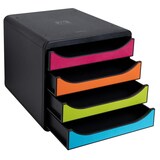 thumbnail of Exacompta 310498D Schubladenbox Big Box, 4 offene Schubladen, Iderama - Regenbogen