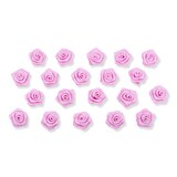 thumbnail of Satinrosen 2cm 20 Stück Stoffblumen zum Basteln Dekorieren Hochzeit Geschenkverpackung Blütendeko Tischdeko Handarbeit Stoffrosen Deko Rosa