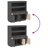 thumbnail of Helloshop26 - Buffet credenza cassettiera armadio mobile contenitore organizer cucina soggiorno salotto alto 100 x 40 x 108,5 cm 02_0034222