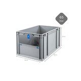 thumbnail of PROREGAL 3x Eurobox NextGen Insight Cover | HxBxT 32x40x60 | 65 Liter | Hoch/Blau | Eurobehälter, Transportbox, Transportbehälter