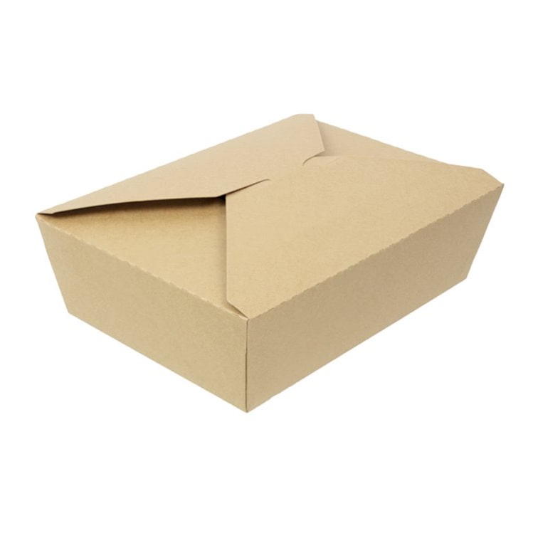 MONOUSO - Oosterse Maaltijdbox Kraft-Kraft 21,5x15,5x6,5cm 1.900ml (25 Stuks)