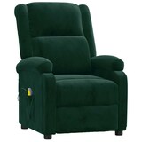 thumbnail of vidaXL Massagesessel Dunkelgrün Samt