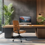 thumbnail of Chefsessel / Bürostuhl ATMOS DESIGNER Kunstleder camel hjh OFFICE