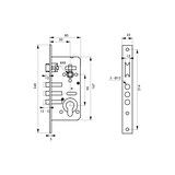 thumbnail of Serrure encastrable pour porte d'entrée à cylindre