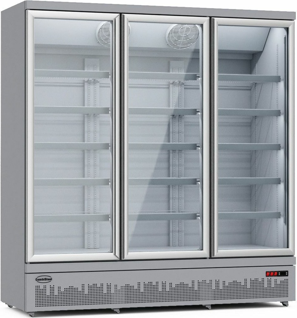 Gastro Flaschenkühlschrank Kühlschrank Gewerbekühlschrank 1530 L 1880x710x1997mm 3 Glastüren