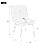 thumbnail of 6 Esszimmerstühle Samt Dunkelblau mit Rückenlehne, ergonomisch, Metallgestell