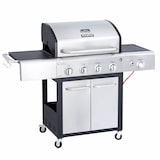 thumbnail of Allgrill Gasgrill `FESTIVAL`, 4-flammig + Seitenkocher, schwarz-Edelstahl