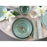 thumbnail of CreaTable Celadon Grün Tellerset 12-tlg Steinzeug