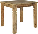 thumbnail of Esszimmertisch WL5.077 Braun 80 x 80 x 76 cm Mango Massivholz, Design Landhaus Esstisch Massiv, Tisch für Esszimmer Quadratisch, Küchentisch für 4