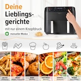 thumbnail of MAXXMEE Heißluft-Fritteuse Doppelkorb - 2x 3,8 l - 6 Programme Fritteuse - 2400 W - ohne Öl - 2 unanbhängige Garzonen - Schwarz
