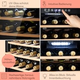 thumbnail of Klarstein Barossa 29 Duo Weinkühlschrank 29 Fl 80 Ltr 2 Zonen Drucktasten Schwarz