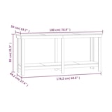 thumbnail of vidaXL Werkbank 180x50x80 cm massief grenenhout