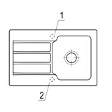 thumbnail of Villeroy&Boch Spülbecken, Küchenspüle Architectura 45 Crema 800x510mm, Unterschrankbreite 45cm