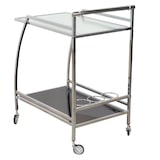 thumbnail of Décoshop26 - Chariot de service bar sur roulettes avec chassis tube en acier revêtement chromé MED05139