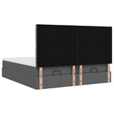 thumbnail of vidaXL Ottoman-Bett mit Matratzen Dunkelgrau 160x200 cm Stoff