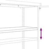 thumbnail of vidaXL Aktenschrank Schwarz 90x40x220 cm Stahl