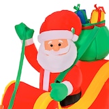 thumbnail of HOMCOM Pai Natal com Trenó e Renas Infláveis com Luzes LED Decoração de Natal para Exterior Ar Livre com Inflador 240x57x112cm Multicor