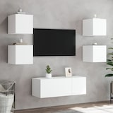 thumbnail of vidaXL TV-Wandschränke mit LED-Leuchten 2 Stk. Weiß 30,5x35x30 cm