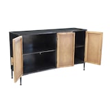 thumbnail of Mobile credenza madia da interno soggiorno in legno e metallo con 4 ante Linea Classic