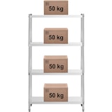 thumbnail of Royal Catering - Royal Catering RCER-10040 Étagère en INOX À Poser De Cuisine Professionnelle 4 Niveaux (Dimensions : 100 x 40 x 180 cm, Nombre de