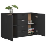 thumbnail of Sideboard Grau 120x35,5x75 cm Holzwerkstoff