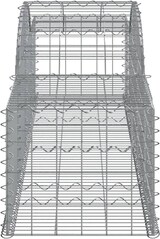 thumbnail of vidaXL Gabione mit Hochbogen 300x50x40/60 cm Verzinktes Eisen