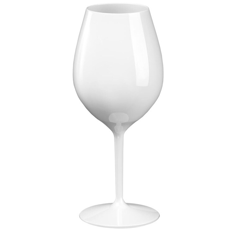 MONOUSO - Sektflöte für Wein Tritan Wiederverwendbar Durable weiß 510ml (6 Stück)