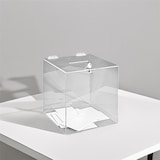 thumbnail of Urne transparente 25 x 25 x 25 cm
