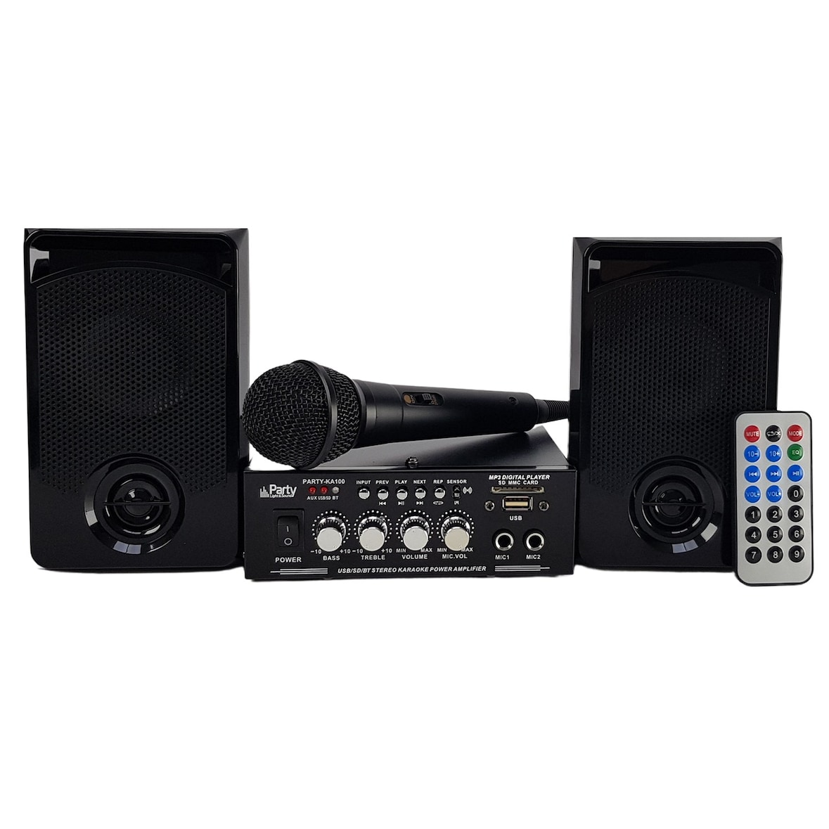 Karaoké complet Party Sound & Light PARTY-KA100, Lecteur USB SD et Bluetooth