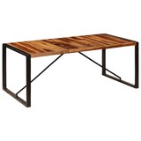 thumbnail of Mesa de comedor de madera maciza de sheesham 200x100x75 cm
