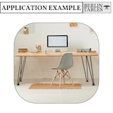 thumbnail of BERLINTABLES Gambe da tavolo Premium Set da 4 15 cm Nero Acciaio Massiccio|Struttura del tavolo Gambe a forcina 3 Montanti Piedini in metallo