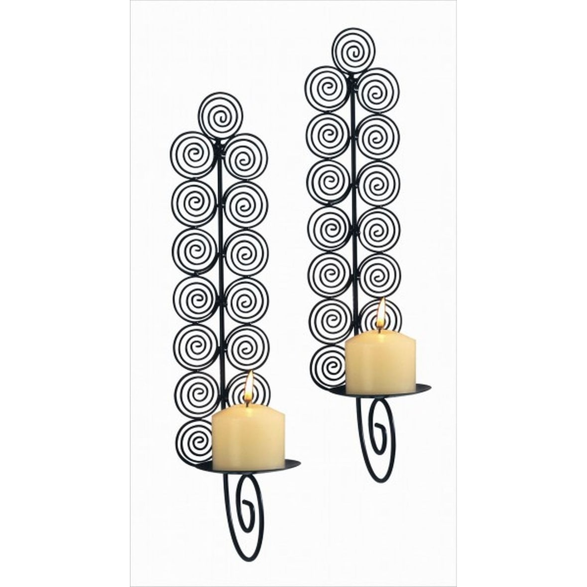 2er Set Kerzenwandhalter Wanddeko Kerzen Deko