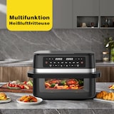 thumbnail of 11L XXL Heißluftfritteuse, 2950W, Sichtfenster, Doppelkammer mit Trennwand, LED-Touch, 8-in-1, Spülmaschinenfest