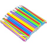 thumbnail of 125 Bio Löffelhalme Papier Slushiehalme Jumbo 8mm dick 23cm lang bunt gemischt