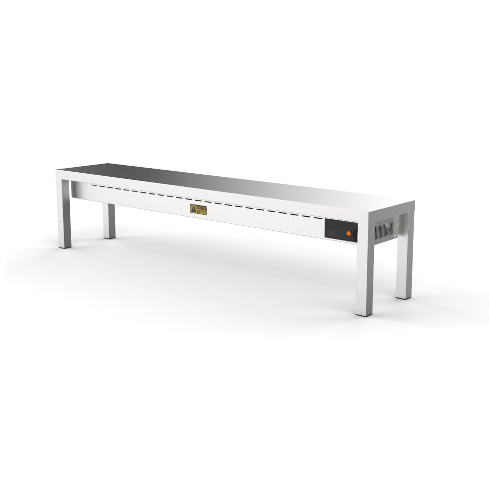 Combisteel RVS warmtebrug, 1-traps verwarmd, 1800x300x350mm
