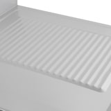 thumbnail of GastroHero Spülzentrum Edelstahl 1200x700 mm 1 Becken links mit Grundboden Aufkantung Spültisch Gastro Küche