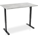 thumbnail of Zit-sta bureau elektrisch verstelbaar - MRC EASY 140 x 80 cm | frame zwart – blad betonlook