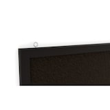 thumbnail of ALLboards Tableau en liège noir 100×40 cm Cadre en bois laqué NOIR