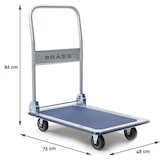 thumbnail of BRASQ Plateauwagen inklapbaar max 150kg transportkar transportwagen magazijnwagen platformwagen
