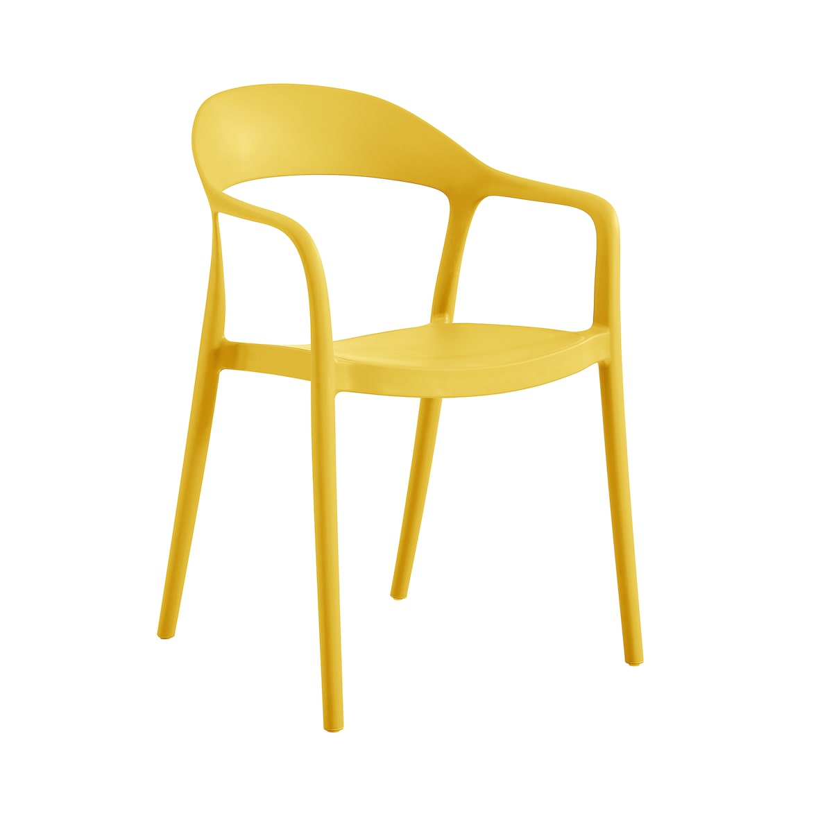 METRO PROFESSIONAL Silla apilable Gastro Laveria, plástico, mostaza